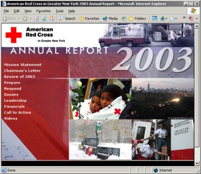 American Red Cross in Greater New York Annual Report 2003