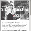 Preparing for the Unexpected email message