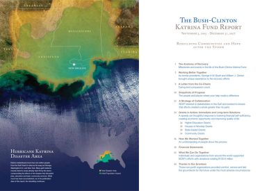 Bush Clinton Katrina Fund Report