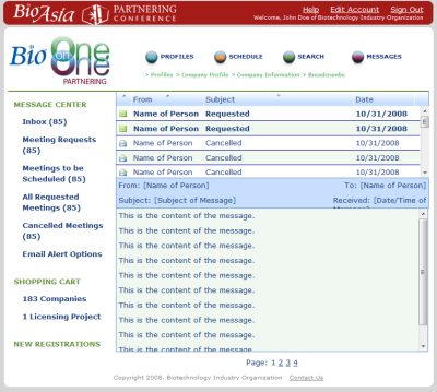 Bio One on One Partnering Website