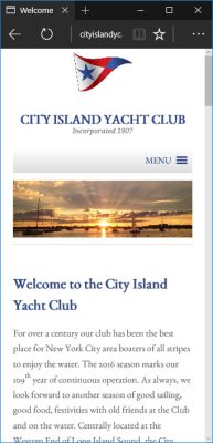 City Island Yacht Club website