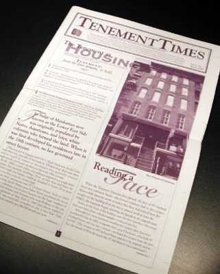 Tenement Museum Print Materials