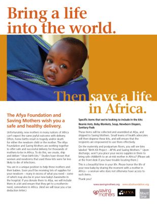 AFYA Saving Mothers Poster